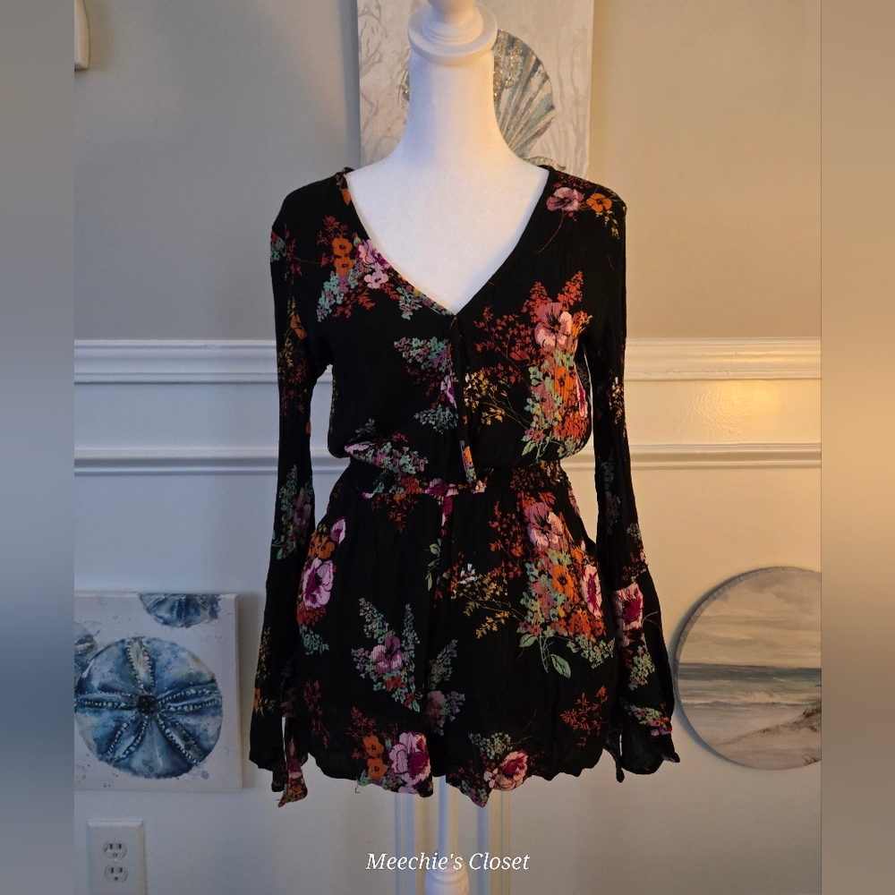Band of Gypsies Floral Romper Size S